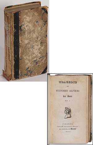 Item #229654 Tragedie di Vittorio Alfieri da Asti, Volume 1. Vittorio ALFIERI.