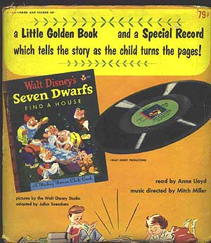 Item #230626 Walt Disney's Seven Dwarfs Find a House w/ 45RPM Record & Case. Annie North BEDFORD.