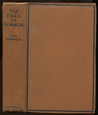 Item #232403 The Trail of Fu Manchu. Sax ROHMER