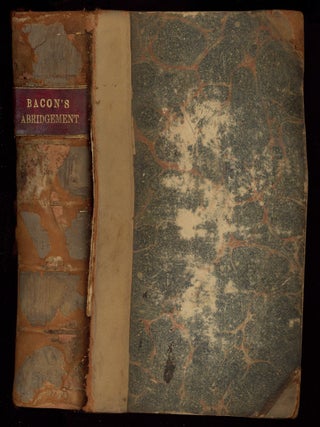 Item #239832 A New Abridgement of the Law: Vol. V [only]. Matthew BACON
