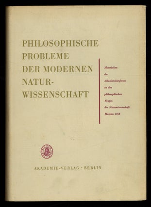 Item #244132 Philosophische Probleme Der Modernen Naturwissenschaft [Philosophical Problems of...