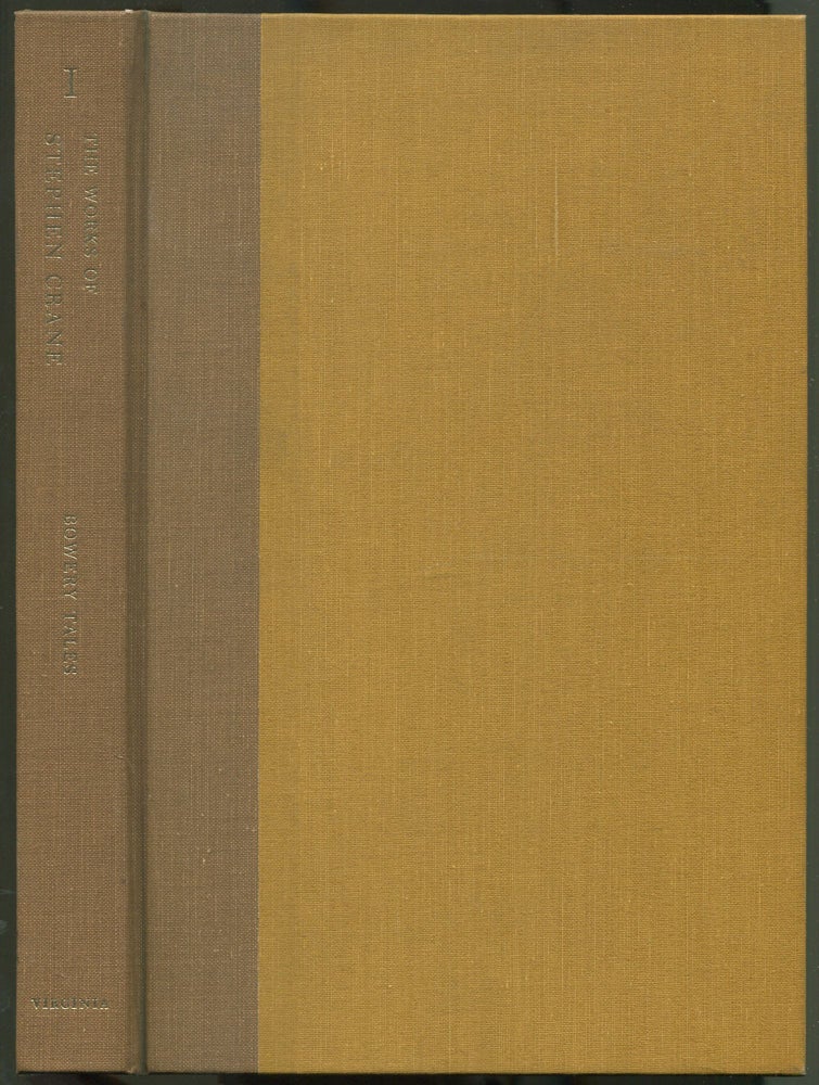 Item #248938 Bowery Tales: Maggie [and] George's Mother (The University of Virginia Edition of The Works of Stephen Crane, Volume I). Stephen CRANE.