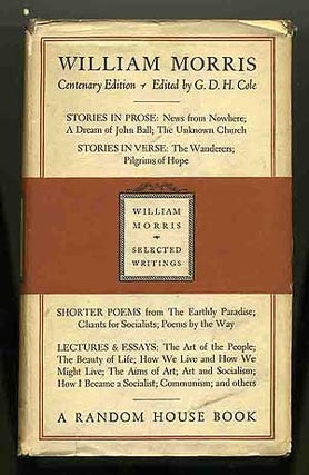 Item #249626 William Morris. G. D. H. COLE