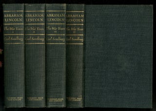 Item #252021 Abraham Lincoln: The War Years, Volumes One to Four. Carl SANDBURG