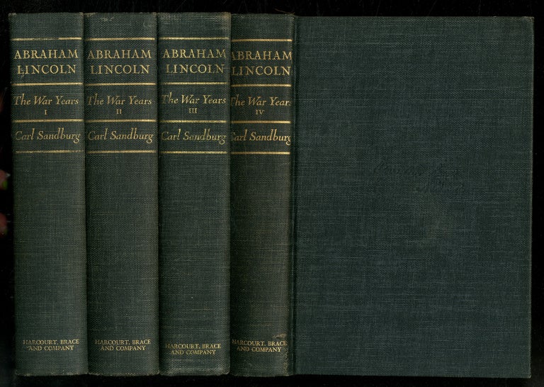 Item #252021 Abraham Lincoln: The War Years, Volumes One to Four. Carl SANDBURG.