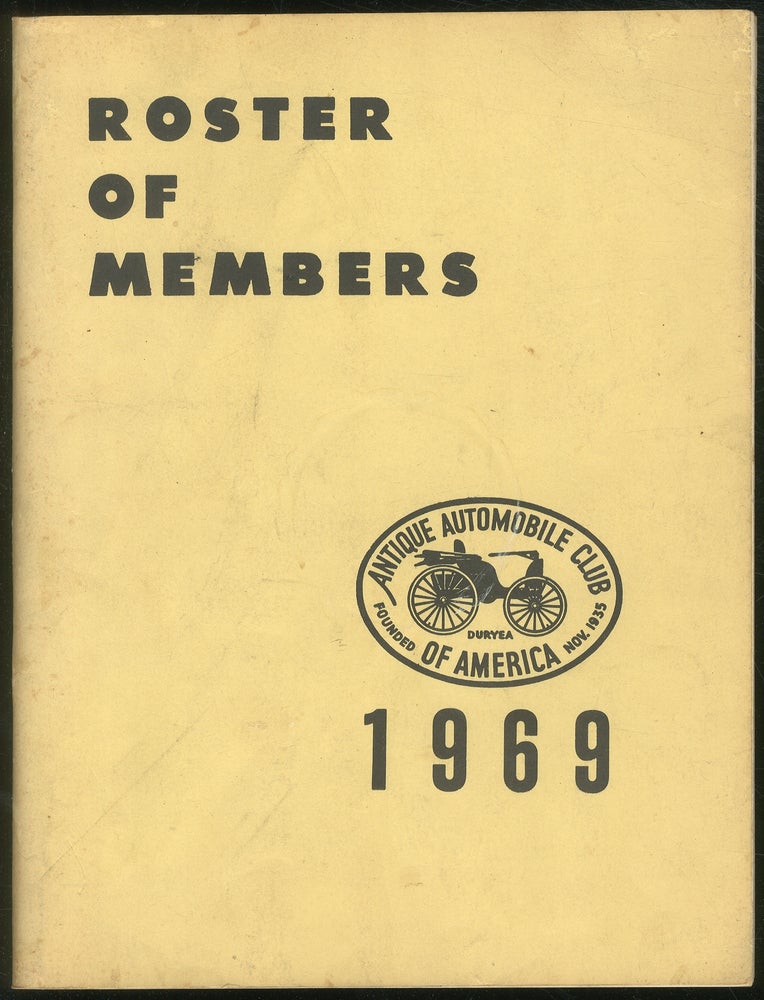 Item #254809 Roster of Members Antique Automobile Club of America