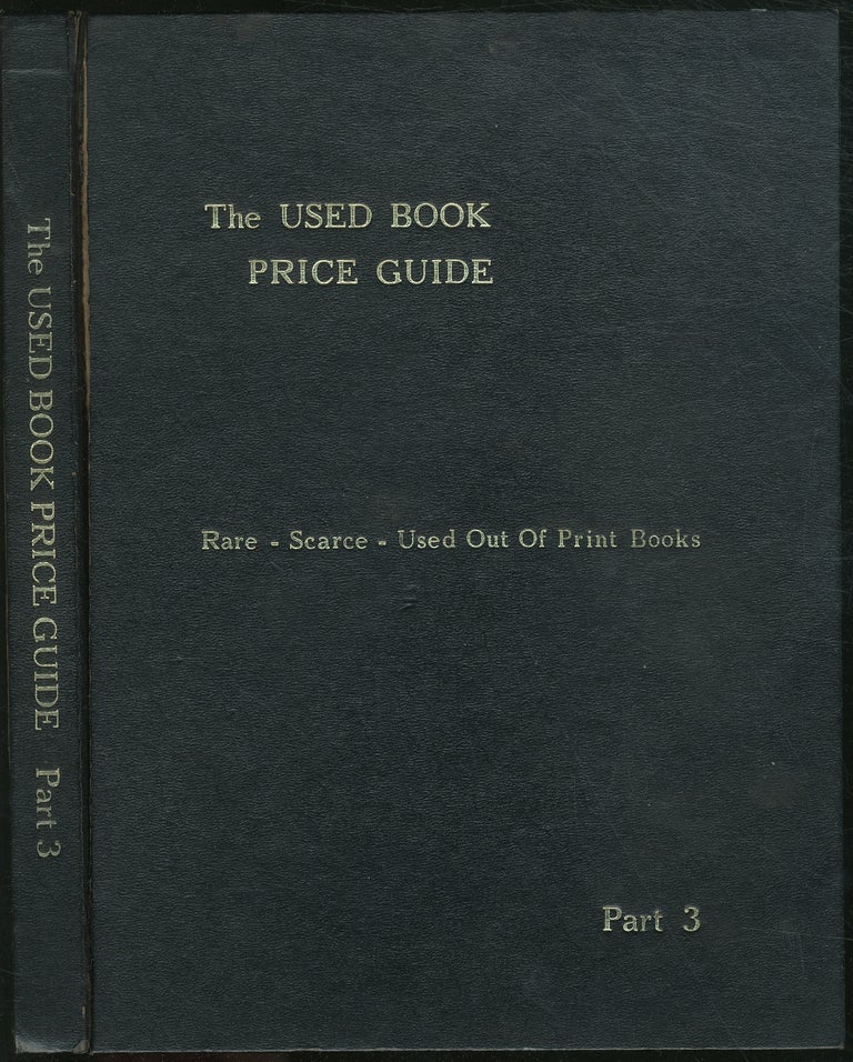 Item #255019 The Used Book Price Guide, Part 3. Mildred S. MANDEVILLE.