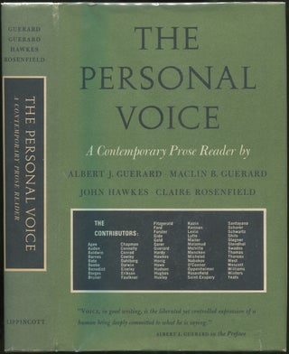 Item #259997 The Personal Voice: A Contemporary Prose Reader. Albert J. GUERARD, Claire...