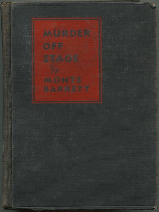 Item #262002 Murder Off Stage. Monte BARRETT