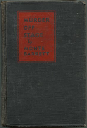 Item #262002 Murder Off Stage. Monte BARRETT
