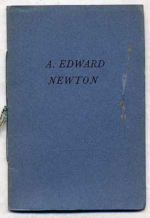 Item #268089 A Tribute to A. Edward Newton: Christmas 1940. Archibald MACLEISH.