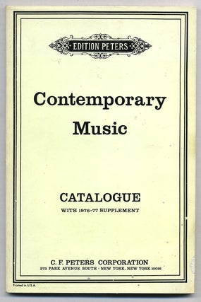 Item #273120 Contemporary Music Catalogue