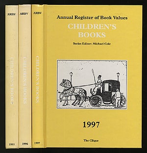 Item #273456 Annual Register of Book Values Children's Books 1995-1997. Michael COLE, Series.