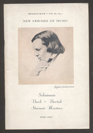 Item #274187 Schuman; Bach; Bartok; Slavonic Masters: Program Book 1946-47, Vol. XL, No. 1
