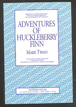 Item #275311 Adventures of Huckleberry Finn. Mark TWAIN.