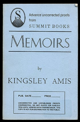 Item #275857 Memoirs. Kingsley AMIS