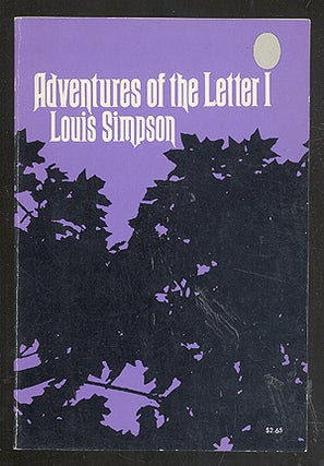 Item #276125 Adventures of the Letter I. Louis SIMPSON