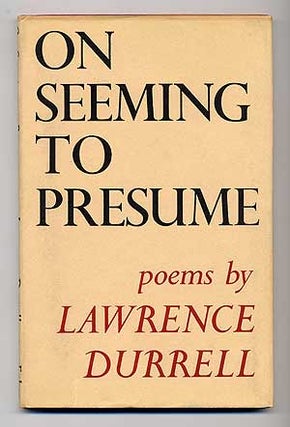 Item #276280 On Seeming to Presume. Lawrence DURRELL