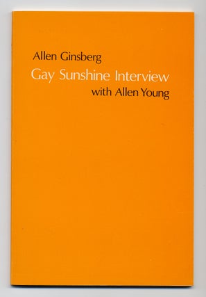 Item #276371 Gay Sunshine Interview with Allen Young. Allen GINSBERG