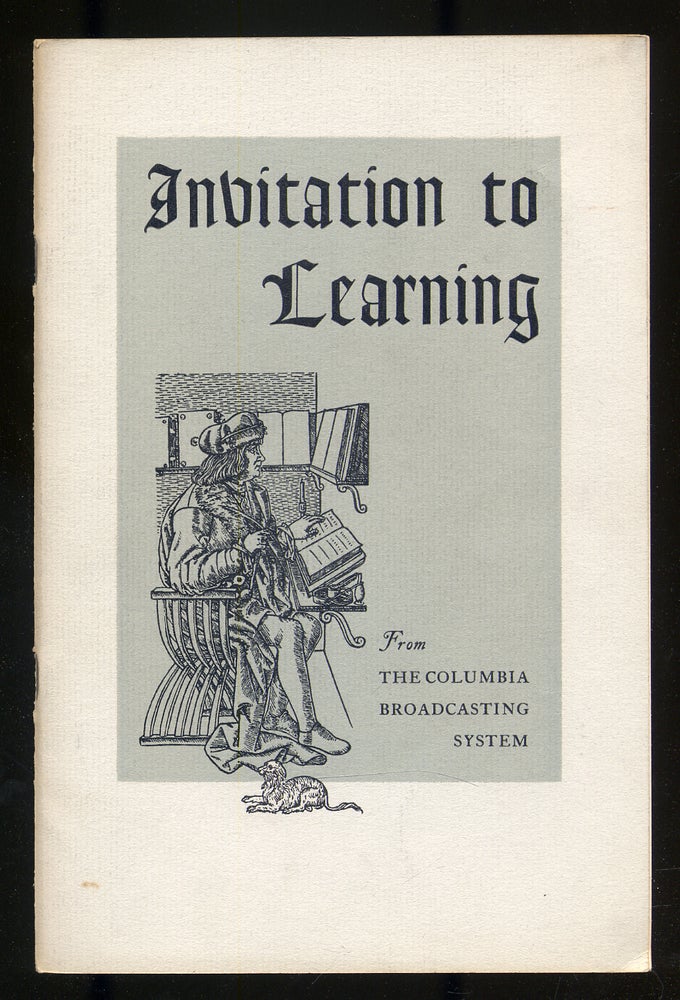 Item #276718 A Listener's Guide to Invitation to Learning, Summer, 1942. Mark VAN DOREN.