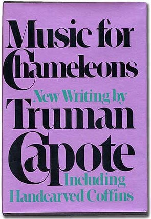 Item #277184 Music for Chameleons. Truman CAPOTE