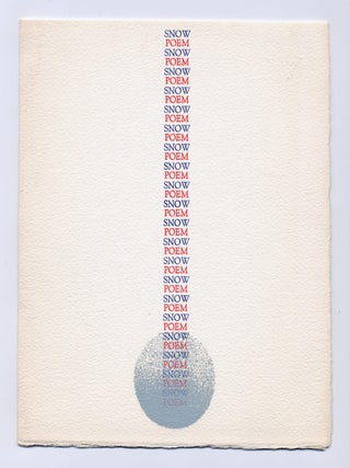 Snow Poem. Edward LUCIE-SMITH.