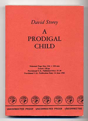 Item #277509 A Prodigal Child. David STOREY