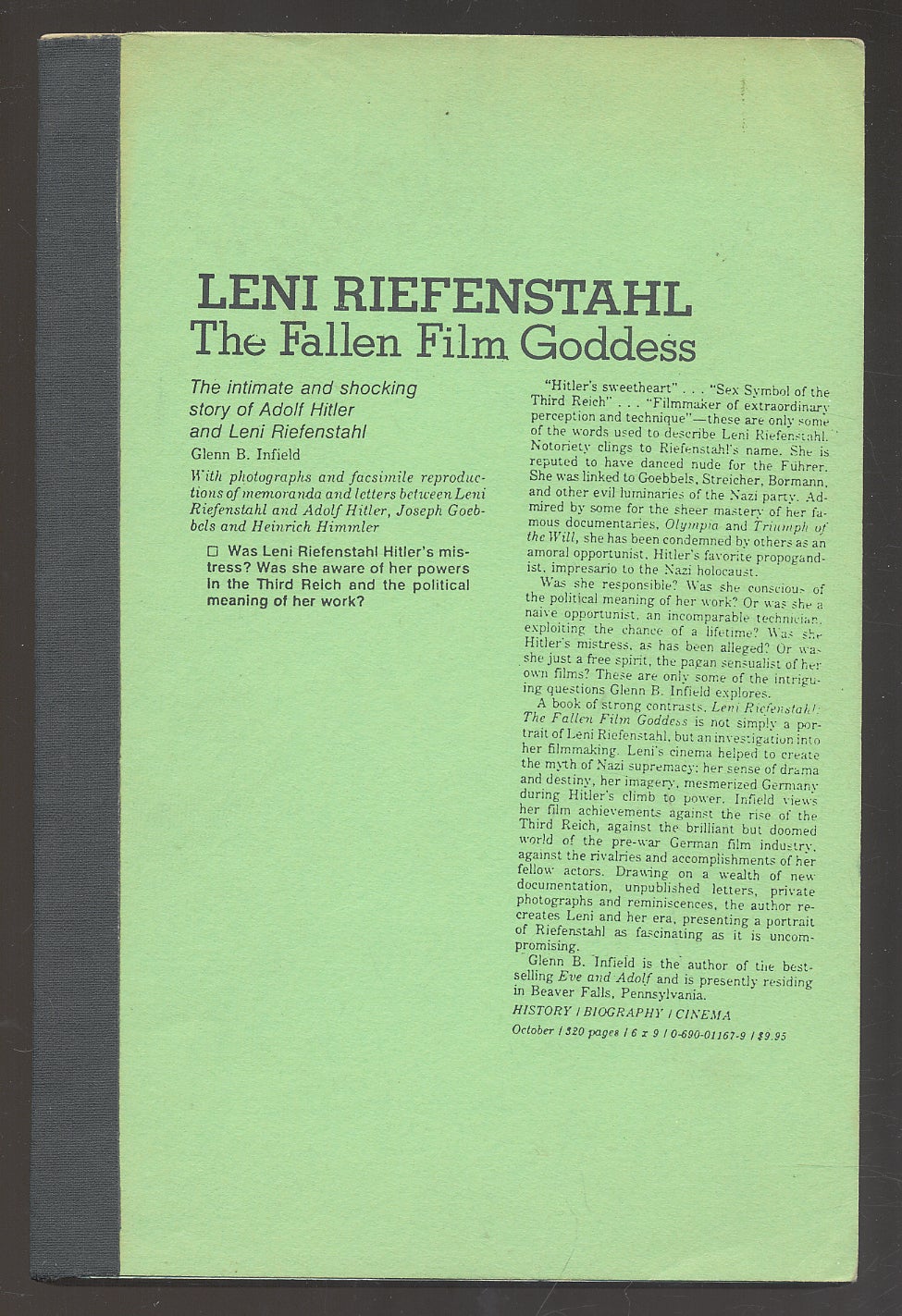 Leni RIEFENSTAHL: The Fallen Film Goddess | Glenn B. INFIELD