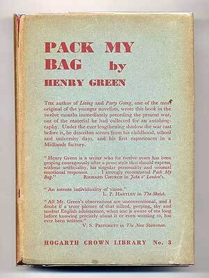 Item #278138 Pack My Bag: A Self-Portrait. Henry GREEN
