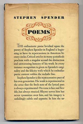 Item #278738 Poems by Stephen Spender. Stephen SPENDER