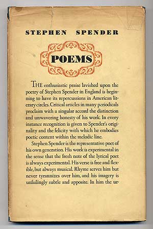 Item #278738 Poems by Stephen Spender. Stephen SPENDER.