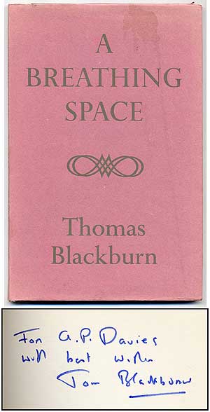 Item #279126 A Breathing Space. Thomas BLACKBURN.