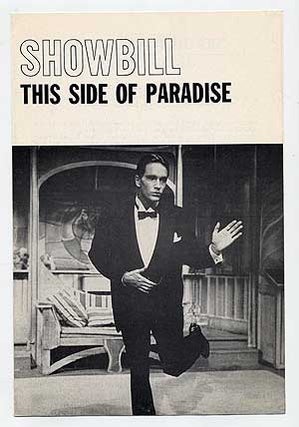 Item #279293 This Side of Paradise [Showbill]. F. Scott FITZGERALD