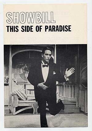 Item #279293 This Side of Paradise [Showbill]. F. Scott FITZGERALD.