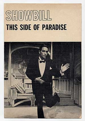 Item #279294 This Side of Paradise [Showbill]. F. Scott FITZGERALD