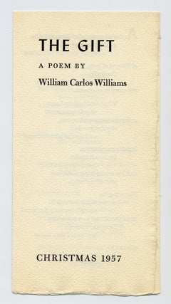 Item #279422 The Gift. William Carlos WILLIAMS