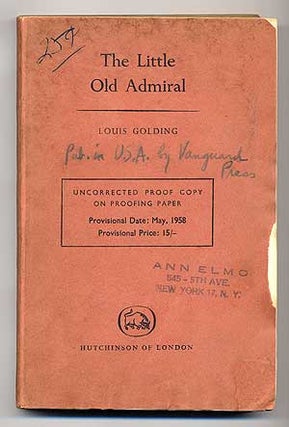 Item #279449 The Little Old Admiral. Louis GOLDING