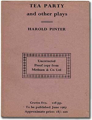 Tea Party and Other Plays. Harold PINTER.