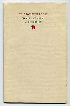 Item #279575 Books and Booklets Published by The Dolman Press Dublin August MCMLI - April MCMLXXI