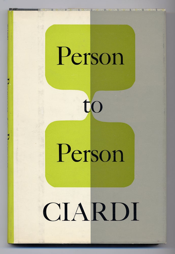 Item #279726 Person to Person. John CIARDI.