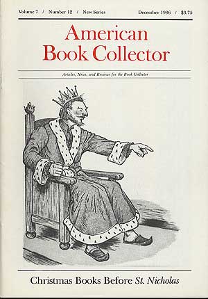 Item #280319 American Book Collector: Volume 7 Number 12. Bernard McTIGUE.