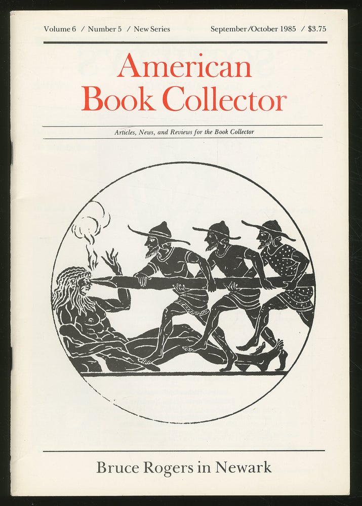 Item #280332 American Book Collector: Volume 6 Number 5. Bernard McTIGUE.