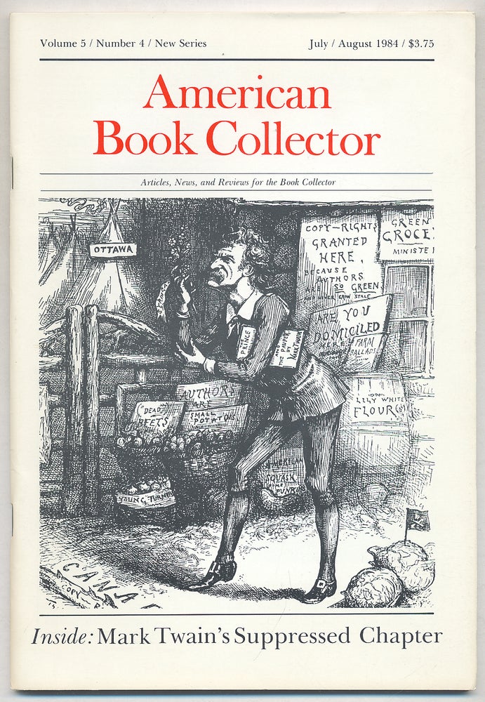 Item #280403 American Book Collector: Volume 5, Number 4, New Series, July/August 1984. Anthony FAIR, Consulting.