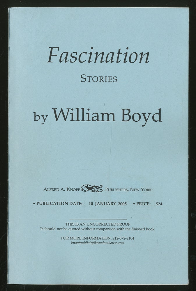 Item #280688 Fascination Stories. William BOYD.