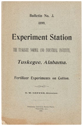Item #280832 Bulletin No. 3: Fertilizer Experiments in Cotton. G. W. CARVER