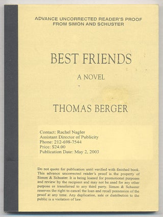 Item #281063 Best Friends. Thomas BERGER