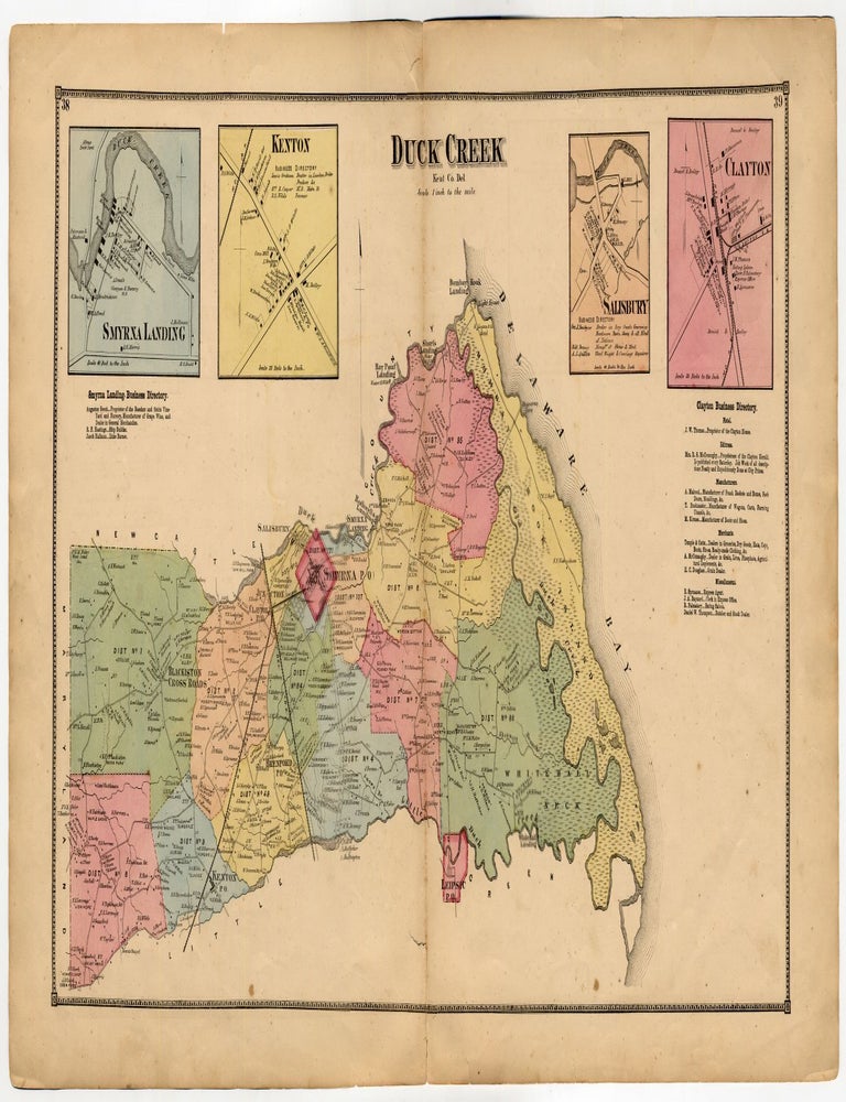 Map]: Duck Creek, Kent County, Delaware. D. G BEERS.
