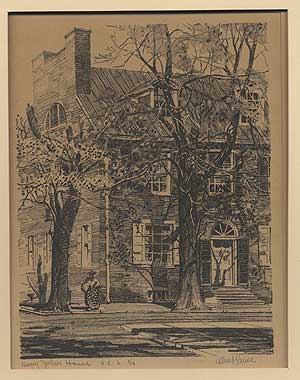 Item #281590 [Lithograph]: Kensey Johns House. Albert KRUSE.
