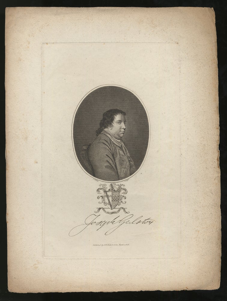 Item #281633 Engraved portrait of Joseph Gulston. Joseph GULSTON.