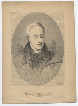 Item #281655 Engraved portrait of John Murray. John MURRAY